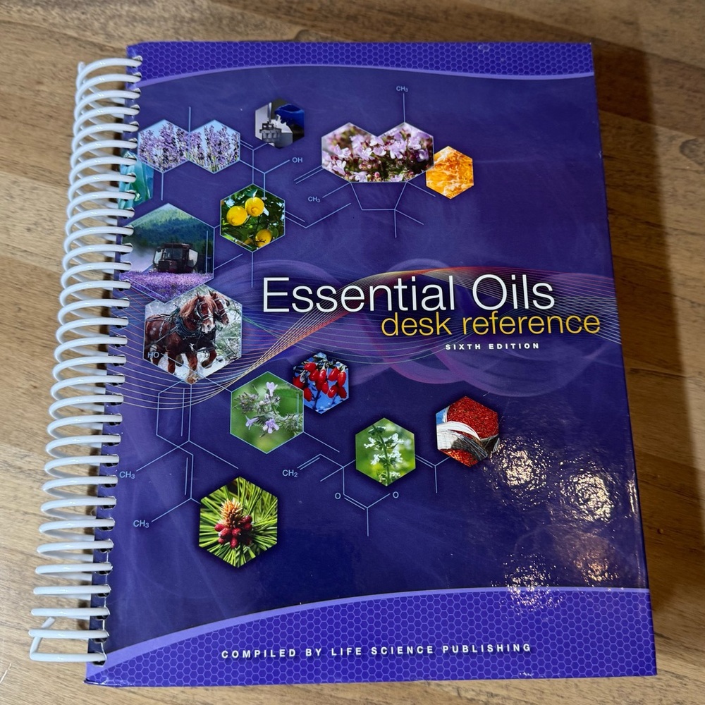 Purple Essential Oils Desk Reference Book by Life Science Publishing